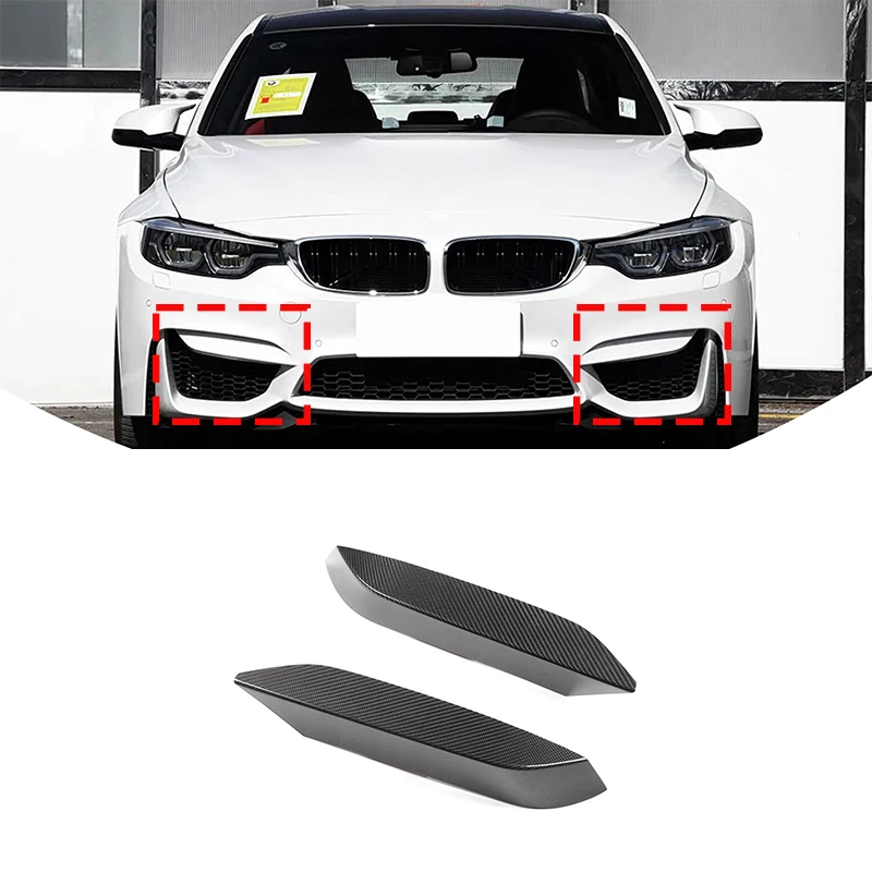 

Front Bumper Strip Lip Trim Sticker Car Bumper Spoiler Bumper Upper Trim Strip Car Accessory For BMW 3 4 M3 M4 F80 F82 2015-2019