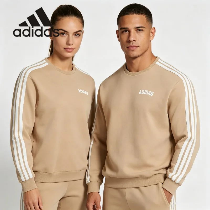 Sudadera adidas Retro de los 90 con Bloques de Color y Ribete en Contraste, Estilo Preppy, Holgada, Informal, para Usar en Capas KC2849 1PCS