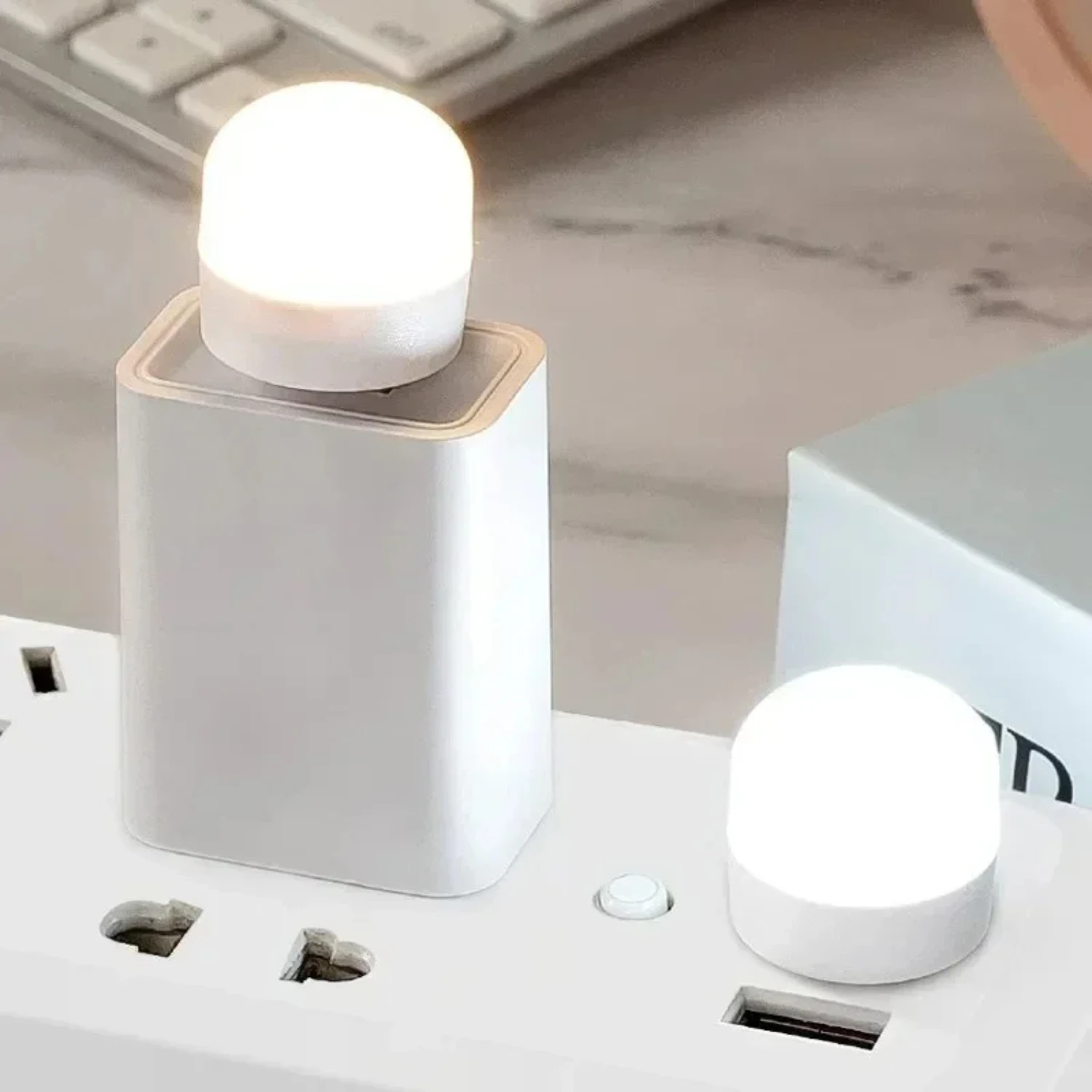 Portable Mini USB Night Light with Built-in Eye Protection, Perfect for Book Reading and Convenient Power Charging on Computer a