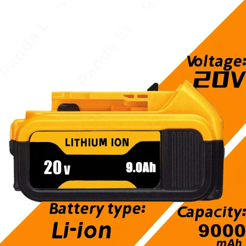 

Aokaidikui 20V 9.0Ah MAX Battery Power Tool Replacement for DeWalt DCB184 DCB181 DCB182 DCB200 20V 3A 5A 6A 18Volt 20v Battery