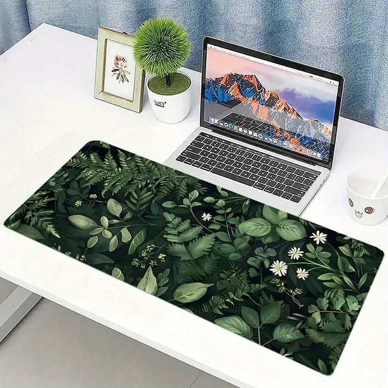 CIFBUY Desk Mat Non-Slip Rubber Base Stitched Edge Laptop Desktop Mousepad Home Office Desk Pad