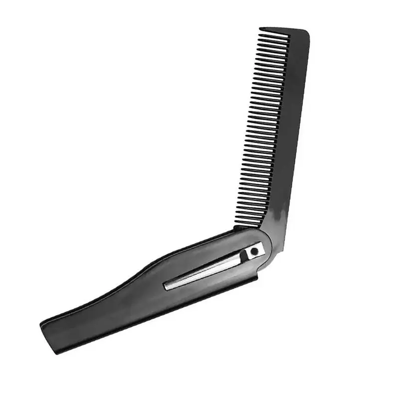 Handmade Folding Pocket Clip Comb For Men Fine Tooth Hair Comb Straightener For Everyday Grooming Styling Hair Beard Mustache