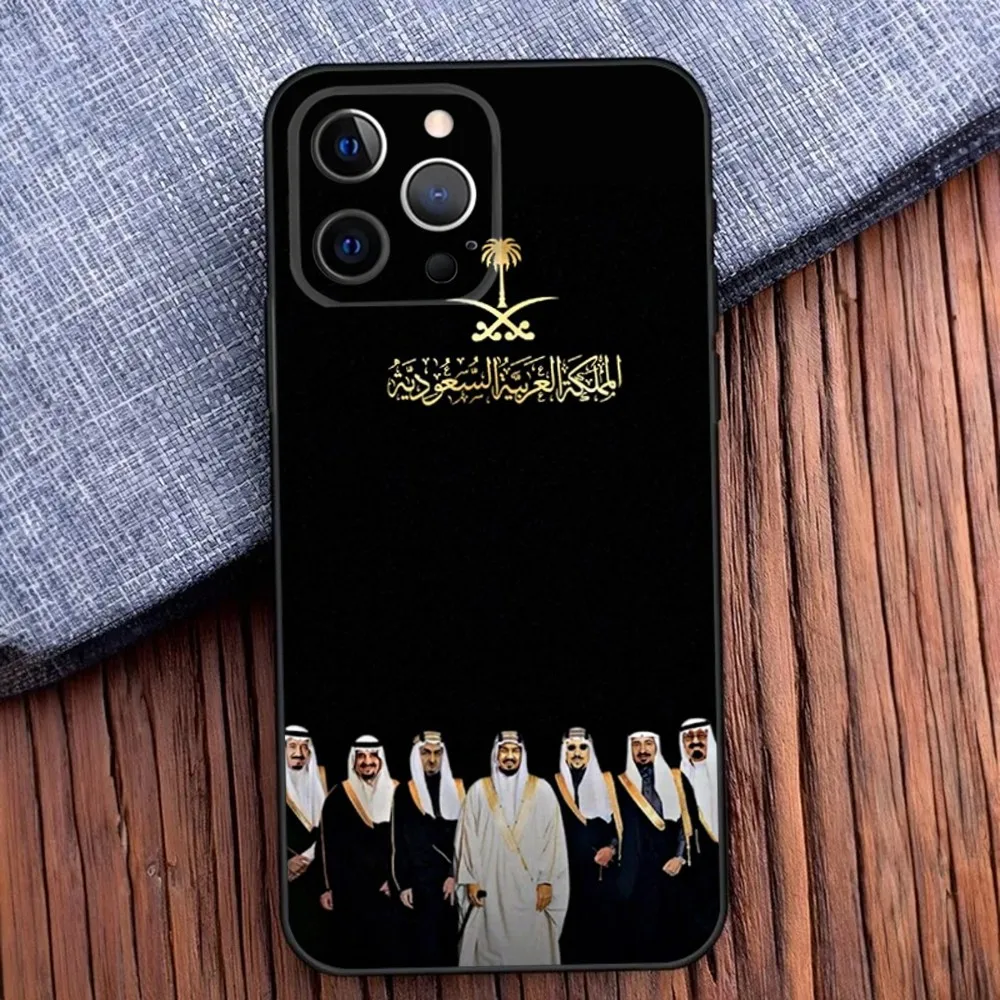 Salman of Saudi Arabia Phone Case For iPhone 16,15,14,13,12,11,Pro,X,XS,Max,XR,Plus,Mini Soft Black Cover