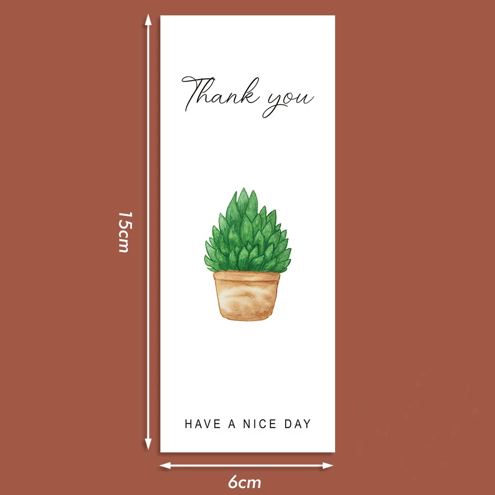 50pcs/roll Thank You Stickers For Envelope Sealing Labels Stationery Supplies Handmade Wedding Gift Decoration Sticker 6x15cm image 4