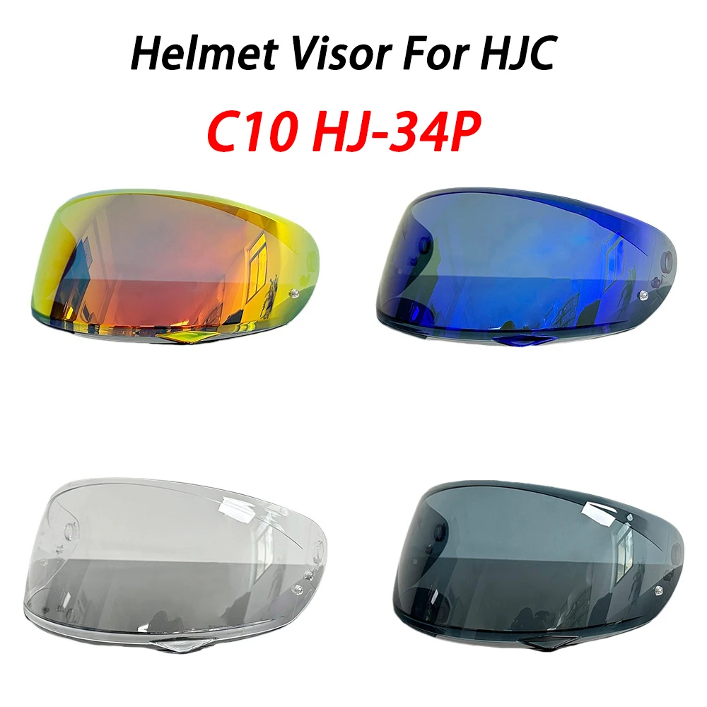 

Motorcycle Helmet Shield Accessories Electroplating UV Protection lens Visor For HJC C10 HJ-34P Helmet Visor