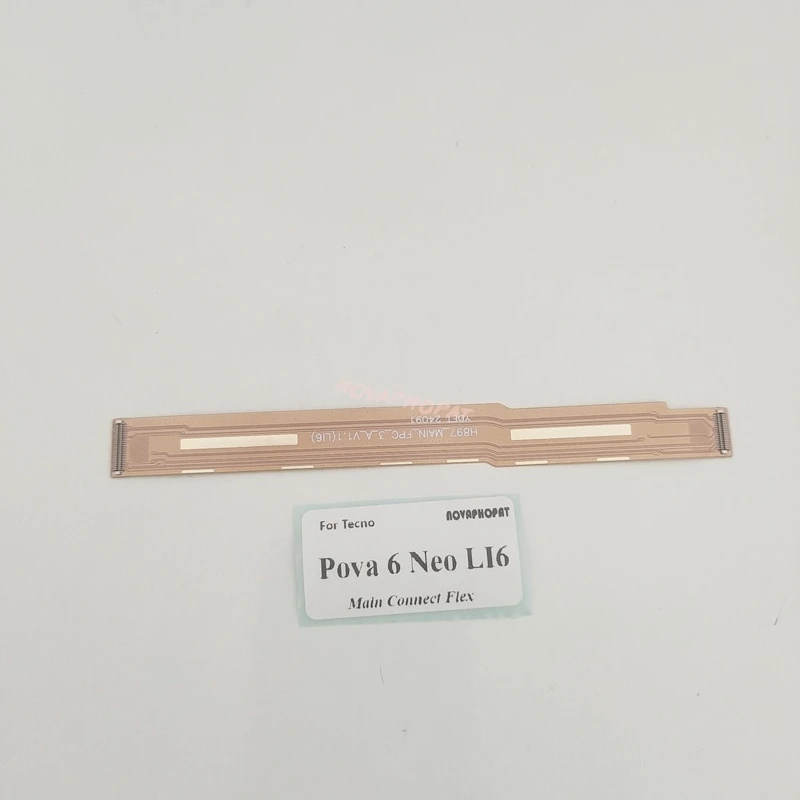 For Tecno Pova 6 Neo LI6 FPC Flex Cable Inter Board Main Flex Connect Motherboard To USB Charging Port Board