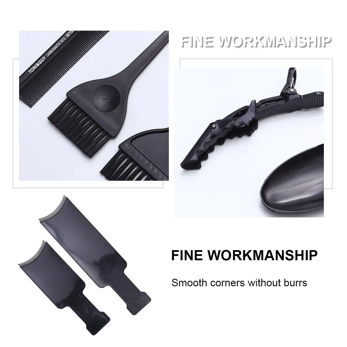 

Набор для окрашивания волос из 16 предметов: профессиональные аксессуары для салонов, прочная чаша для краски, доска для мелирования, расческа-доска для волос