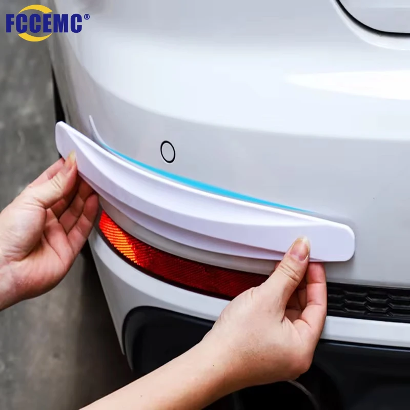 2pcs Car Bumper Protector Strip Guard Corner Protection Strips Scratch Protector Crash Anti Collision Auto Accessories