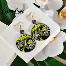 Big Ins Style Acrylic Trendy Women's Earrings 2023 Hawaiian Polynesian Sea Turtle Earings Accessories Jewelry for Women New