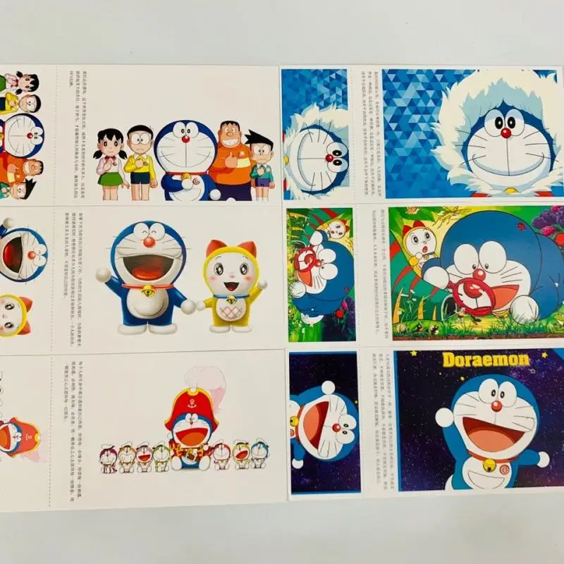 Japanese Anime Doraemon Dingdang Cat Cartoon Postcard Creative Design Collection Birthday Present Kawaii Anime Peripherals