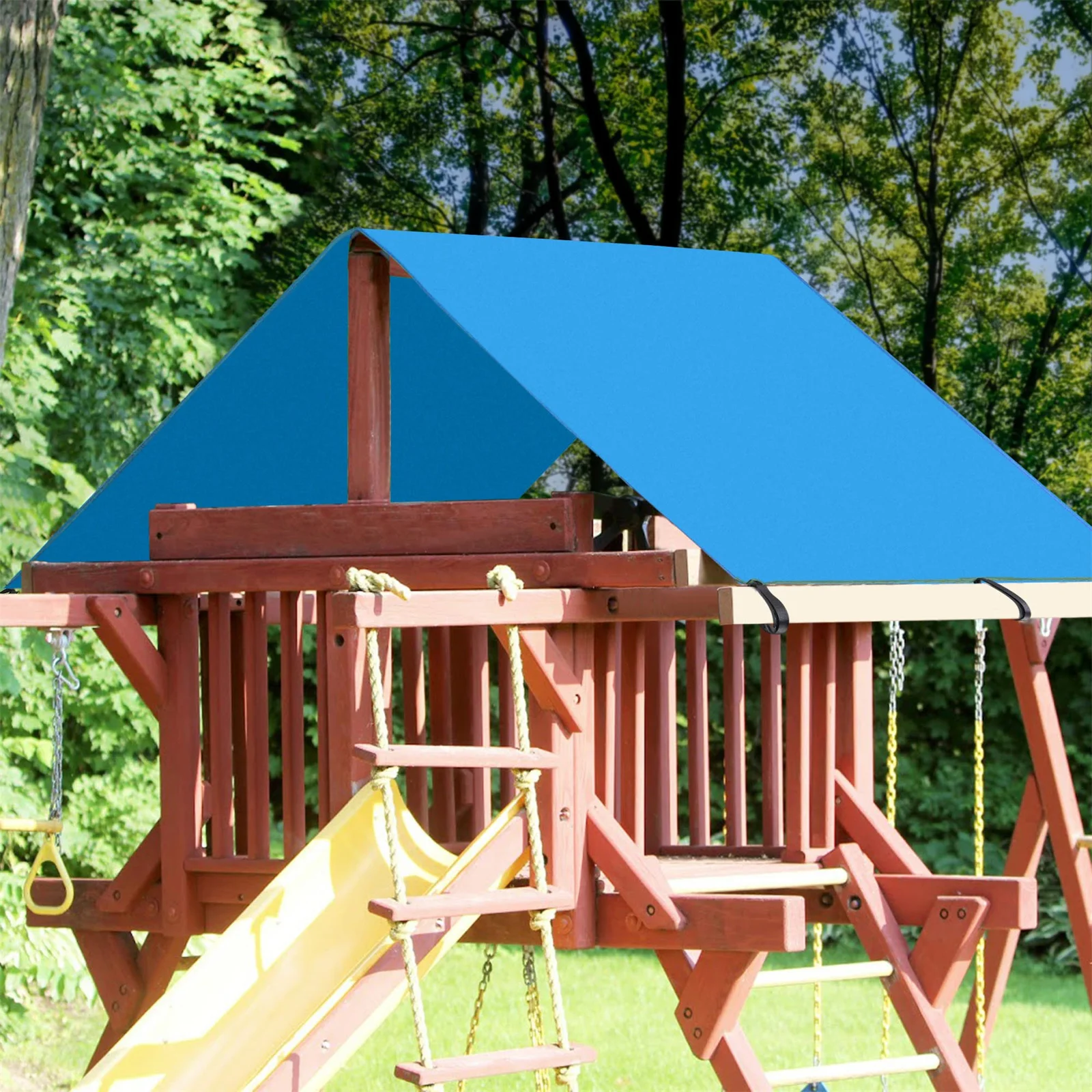 

Swing Top Roof Replacement Tarp UV Protection Playground Playset 43x90 52x90"