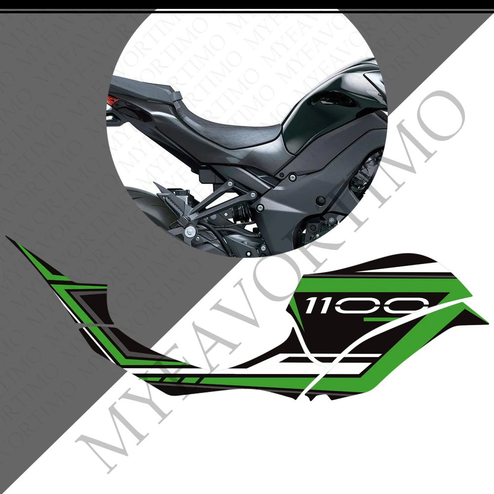 For Z 1100 1000 SE New Protect Pad Frosted Decals Scratch-Resistant Decals  Anti Slip Fuel Oil Tank Pad Side Knee Z1100 Z1000