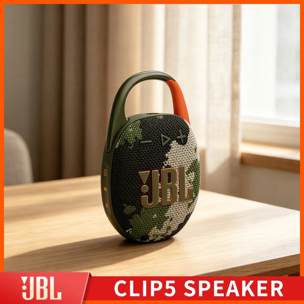 Sesame Shoal Smooth Tone JBL CLIP5 RGB Waterproof Handsfree Bluetooth Speaker IP67 Dustproof Stereo TF Card USB Cloves Audio