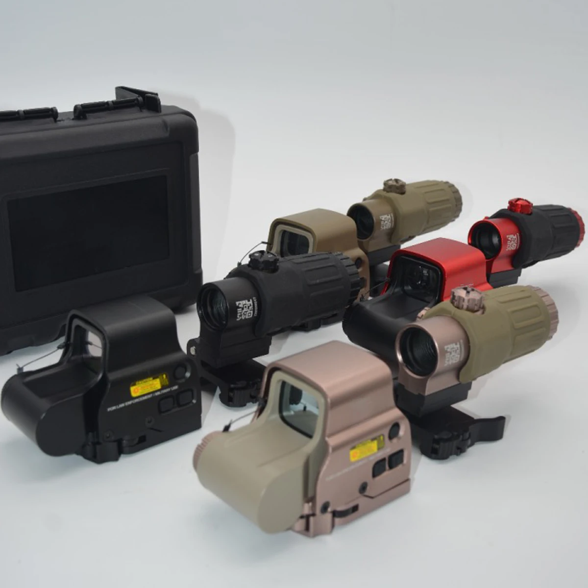 558 G33 Holographic Box Set Tactical Red Green Dot Sight Scope 3X Magnifier Combo Hunting Shooting Optical Reflex Scope view 5