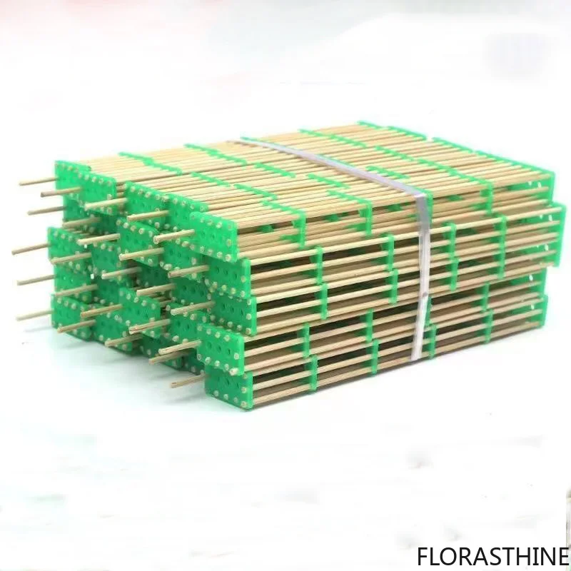 50 Pcs Lengthened Bamboo Queen Bee Cage Bee King Isolation Transport Cages Beekeeping Tools