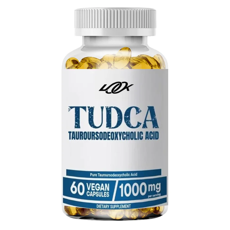 TUDCA 1000mg， Male and Female Liver Supplements, 60 Capsules, Non GMO and Gluten Free