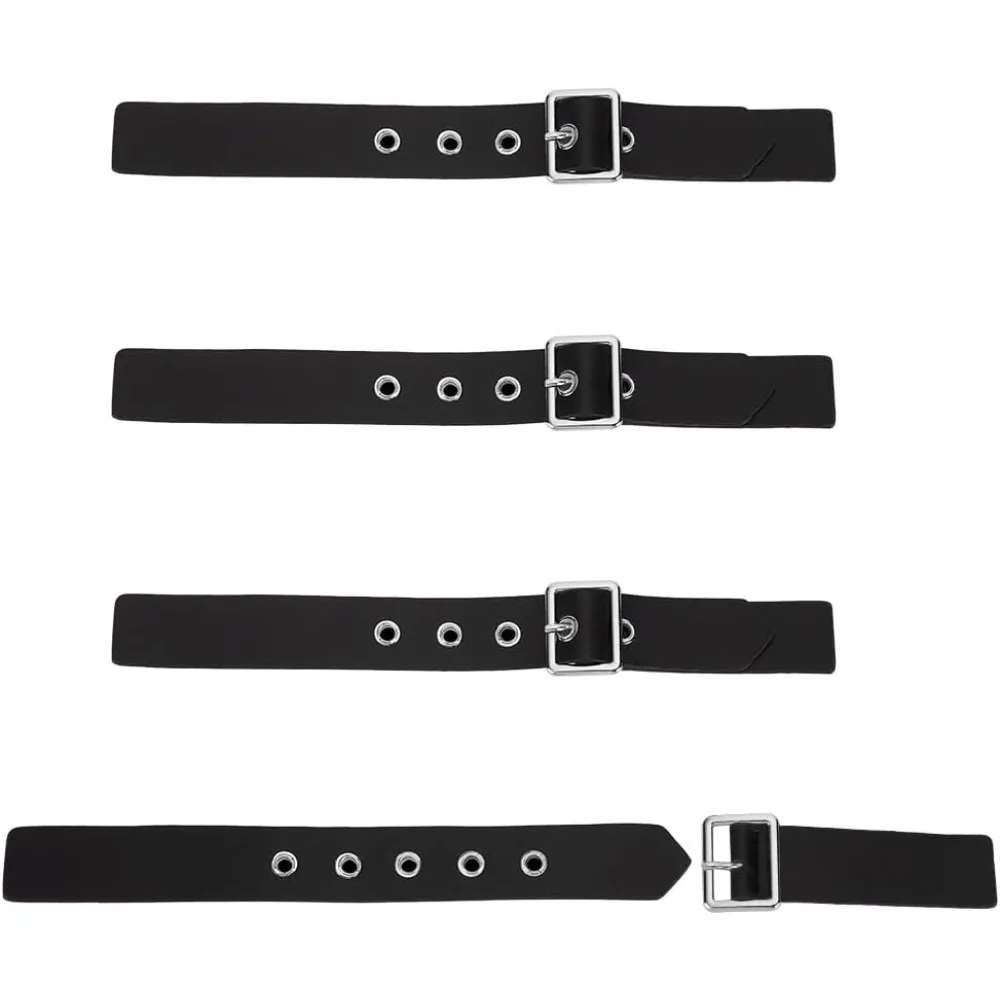 

4 комплекта кожаных пришиваемых тумблеров, черные тумблеры из искусственной кожи, пришивные пряжки, металлические застежки, застежки