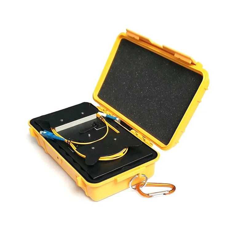 SM Fiber Optic Launcher OTDR box 1km Cable Waterproof Easy Carry Small Mini Box with LC/SC Connector HOT SALES