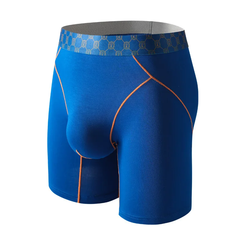 Men Underwear Bamboo Fiber Boxers Shorts Men's Panties Homme Ropa Middle Waist U Convex Pouch Long Underpants Plus Size M-XXL