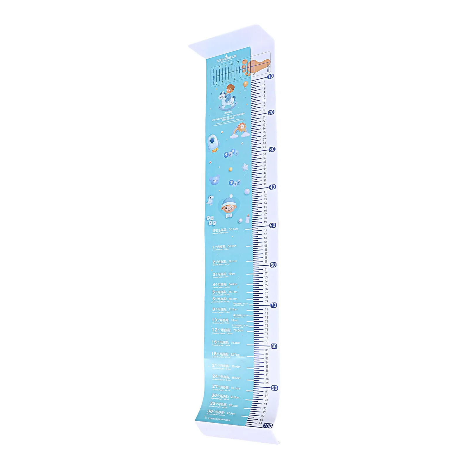 

Baby Height Measuring Mat Portable Soft Infant Body Length Meter Storage Bag Childrens Growth Chart Ruler Kids Height