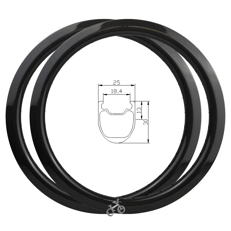 

STLFCarbon Bike Rims 20 Inch Bmx 30mm Depth 25mm Width Bicycle Rim 406 Rims Disc Brakes 16-36h Tubeless Ready 20 Inch Wheels Car