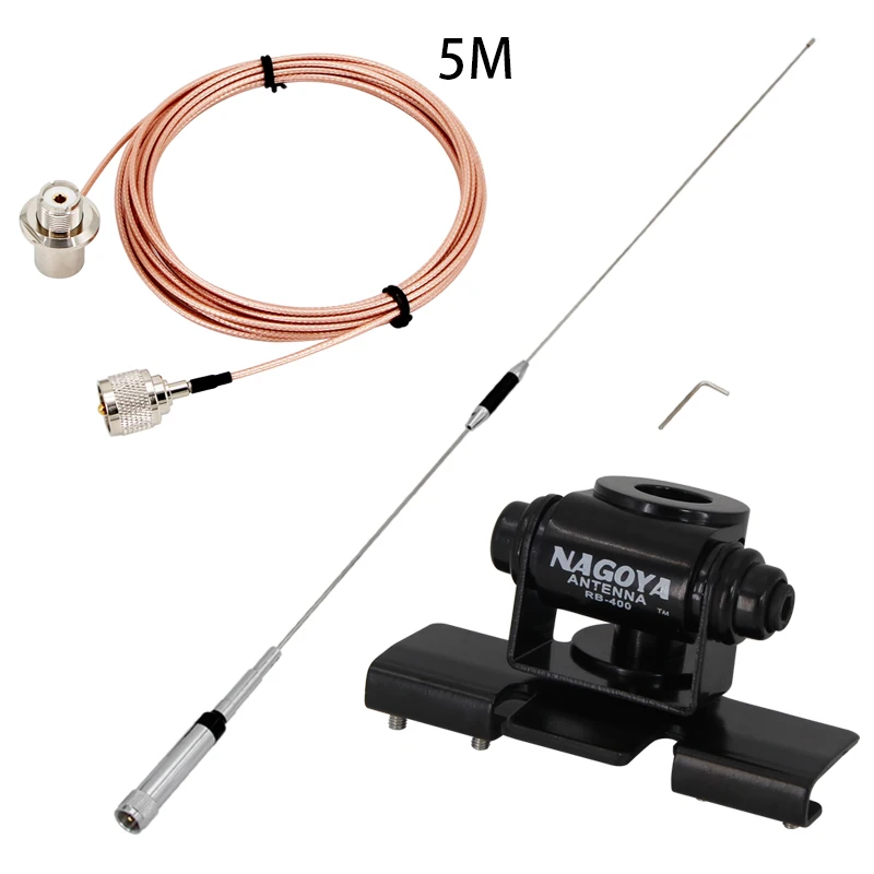 SL16-J/M Male PL-259 NAGOYA NL-770R Dual Band VHF/UHF 144/430MHz 3.0/5.5 dBi High Gain Amateur Car Radio Mobile/Station Antenna