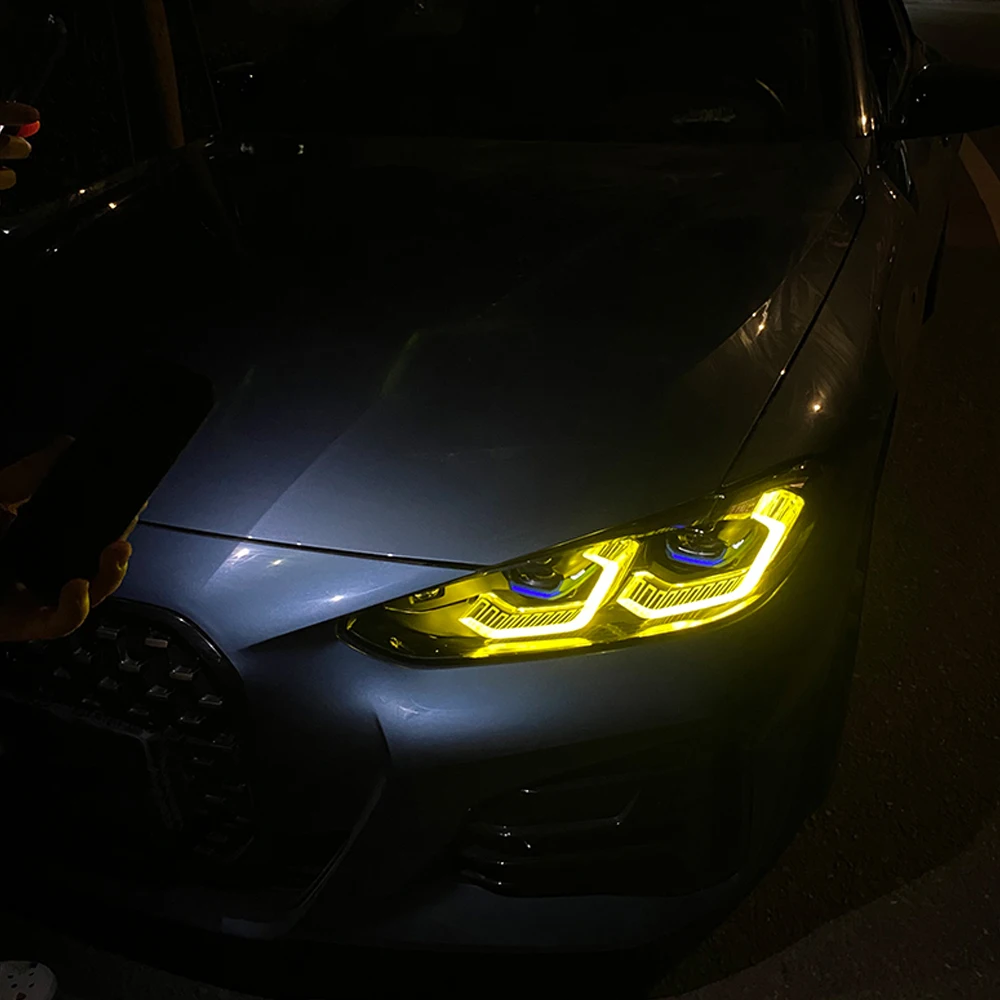 Daytime Lights LED Board for BMW 4series G22 G23 G26 G80 G82 M3 M4 I4 CSL DRL Running Light Source Module Lemon Yellow Plug Play