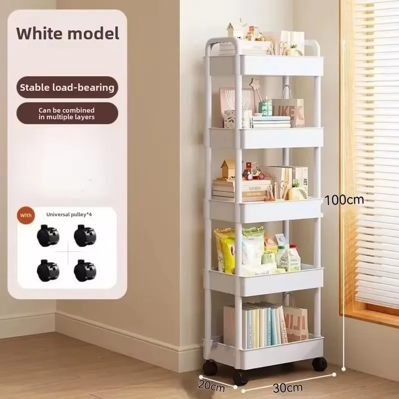 Multi-Purpose Open Shelf Organizer for Kitchen, Living Area, Books, and Snack Storage