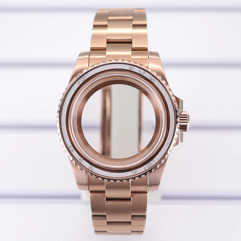 40mm nh35 nh36 Watch Case 20mm Strap Accessory Sapphire Crystal 100m Waterproof For NH35 NH36 34 Miyota8215 Eta2824 Movt gmt sub