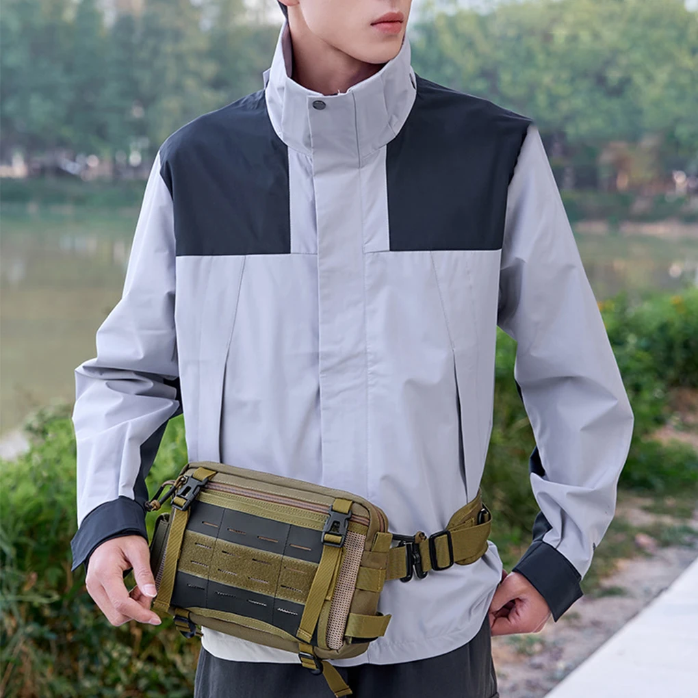 Compact Waist Bag Tacticals With Multi-storage And Large Capacity Main Warehouse Orderly Storage green