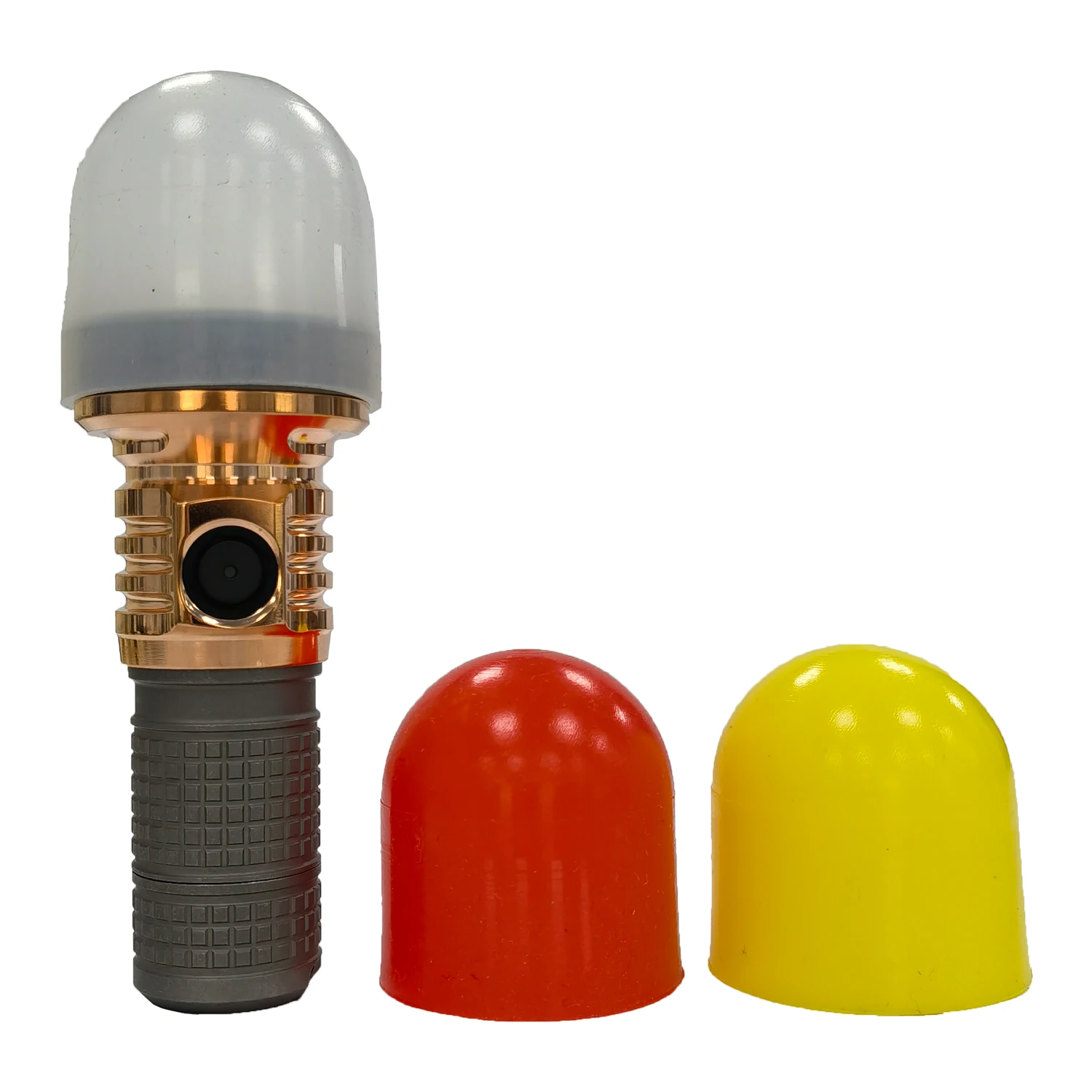 MANKER-linterna LED recargable MC13 II (versión titanio + cobre rojo, lavado de piedra), 4500 lúmenes, Compatible con varias baterías