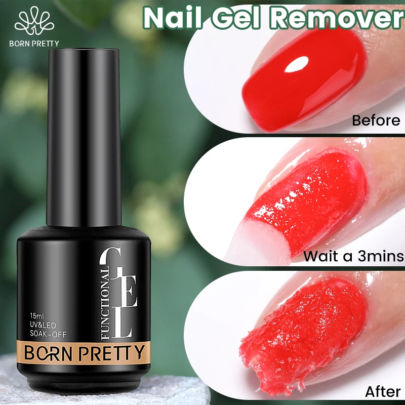 

BORN PRETTY Gel Nail Polish Remover for Nails in 3-5 Minutes Easily Quickly Removes Soak Off UV Gel Polish Varnis Semi-permanent