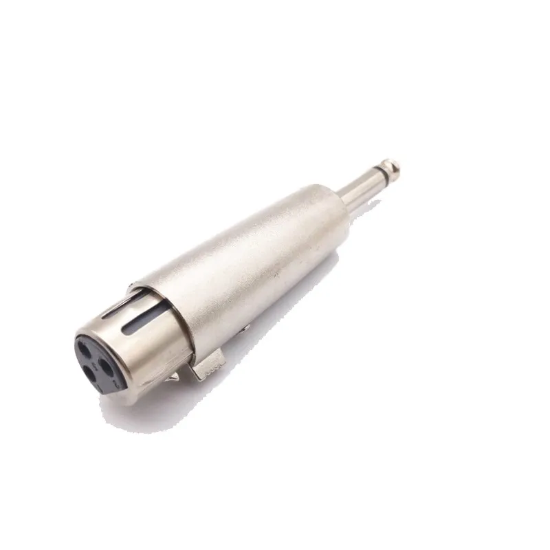 Copper core 6.35 to XLR 6.5 large two core to Kanon female chassis microphone adapter mixer microphone Audio connector E2
