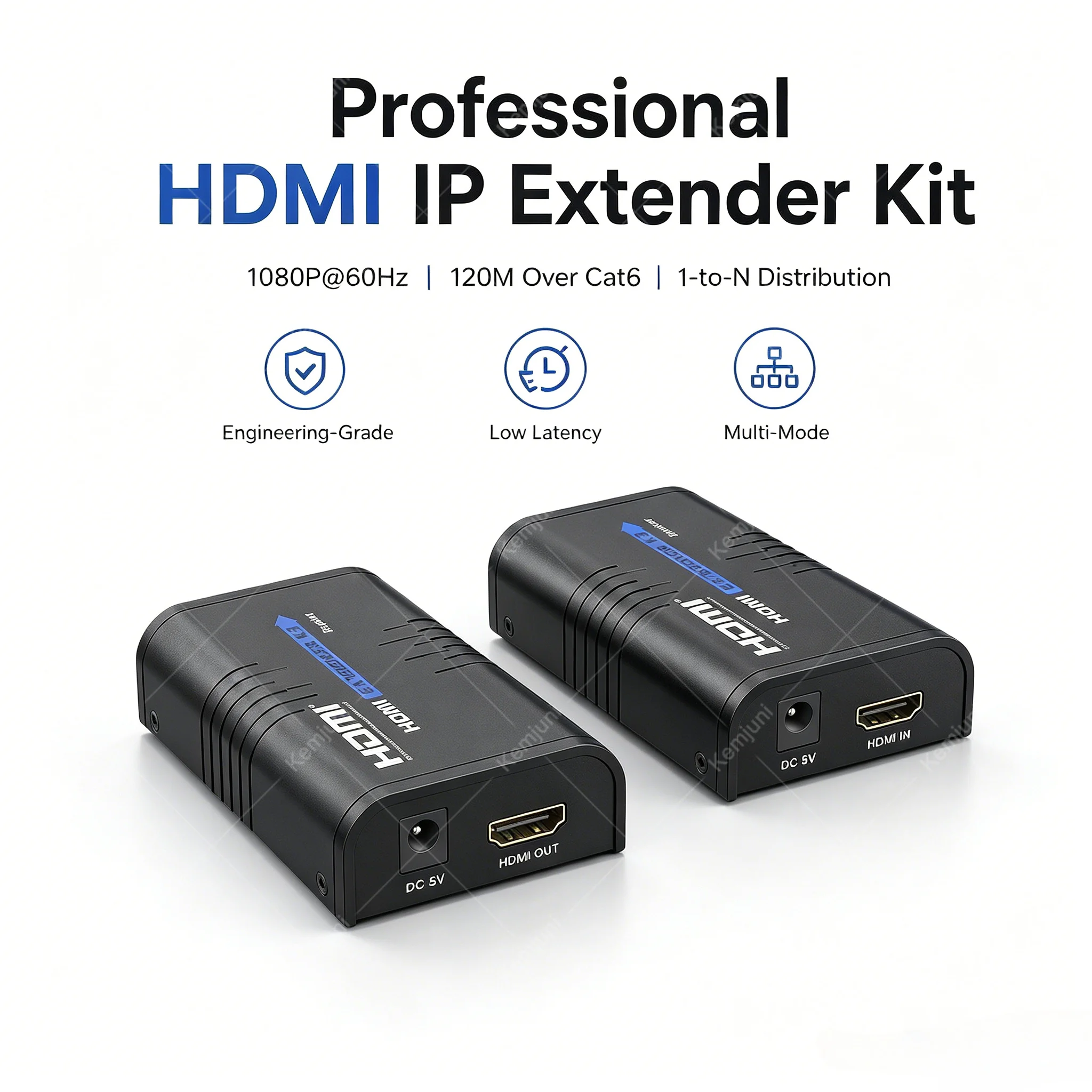 120M HDMI Over IP Extender LKV373A V5.0 RJ45 Ethernet Transmitter Receiver One to Many Splitter Cat5e Cat6 Cable 1080P ESD