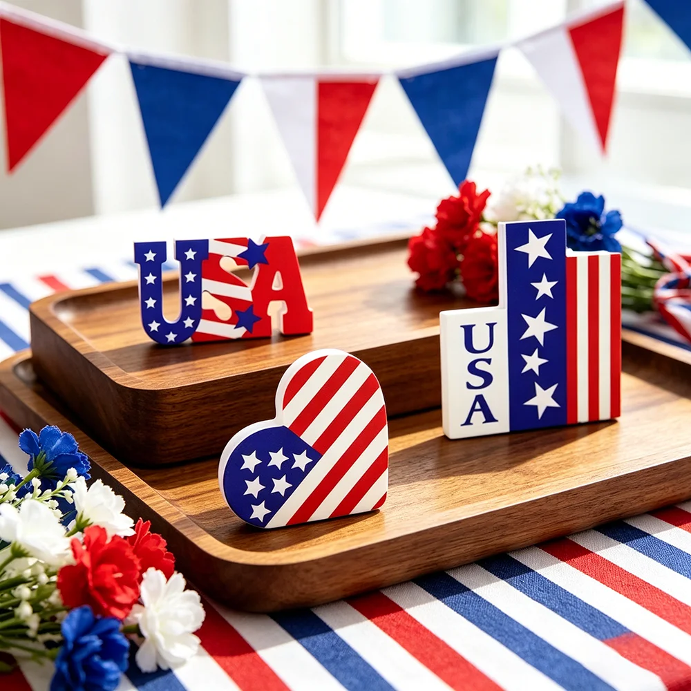 Ornamen Kayu Bentuk Hati Garis - Home Decor Usa ulasan dan harga