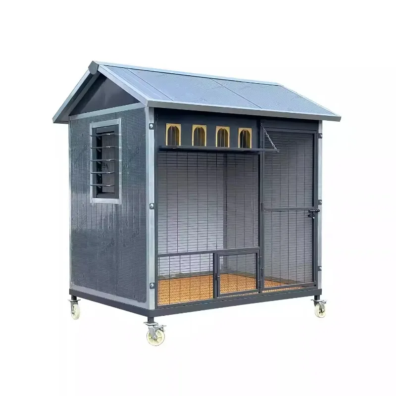 Galvanized iron pigeon cage, large outdoor dovecote, oversized pet cage, suitable for pigeons, one-way entrance, rust-proof