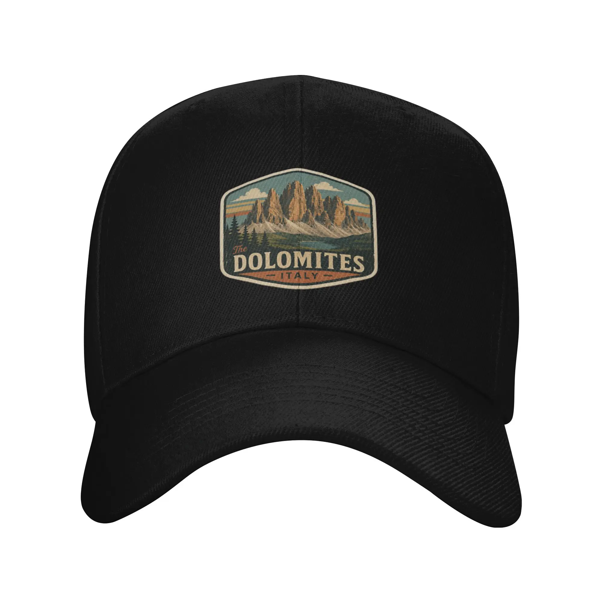 Hot Sale The Dolomites Mountains Graphic Baseball Cap  Fashionable Golf Cap  Sunshade Activity Golf Cap