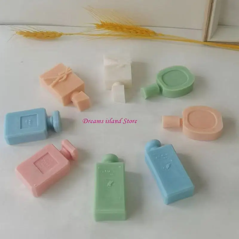 عطر زجاجة السيليكون قالب راتنج الايبوكسي صب القالب DIY كرافت فندان الشوكولاتة قوالب DIY شمعة الصابون يدويا أداة HX6C