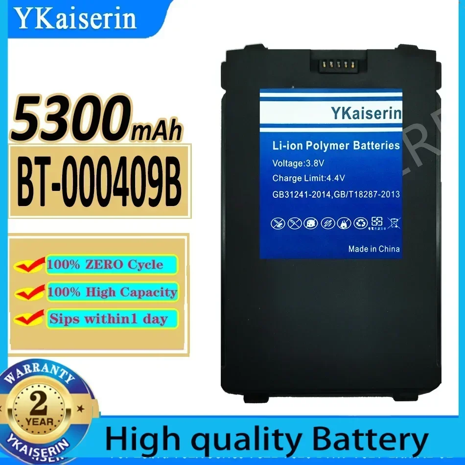 5300mAh YKaiserin BT-000409B  Battery for Zebra BTRY-TC2Y-1XMA1-01 TC2X TC21 TC26 Series Mobile Phone Batteries Bateria Warranty