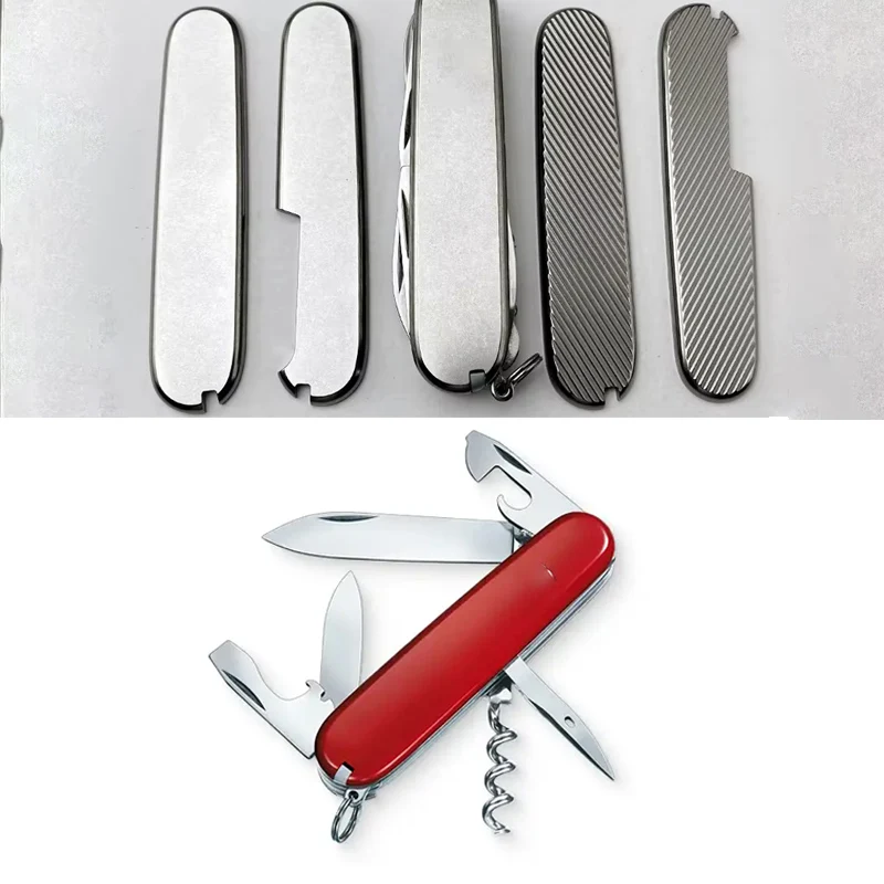 

3 типа ножей, титановая ручка, нашивки для 91 мм Victorinox, швейцарские армейские ножи, весы с хвостовиком, сделай сам, замена декора