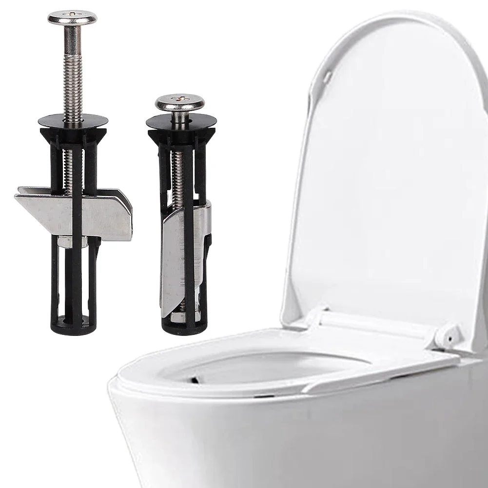 2-teiliges robustes WC-Sitz-Befestigungsschrauben-Set, Edelstahl-Tank-Toilettenbolzen, Scharnierschraube für einfache Installation und Wartung