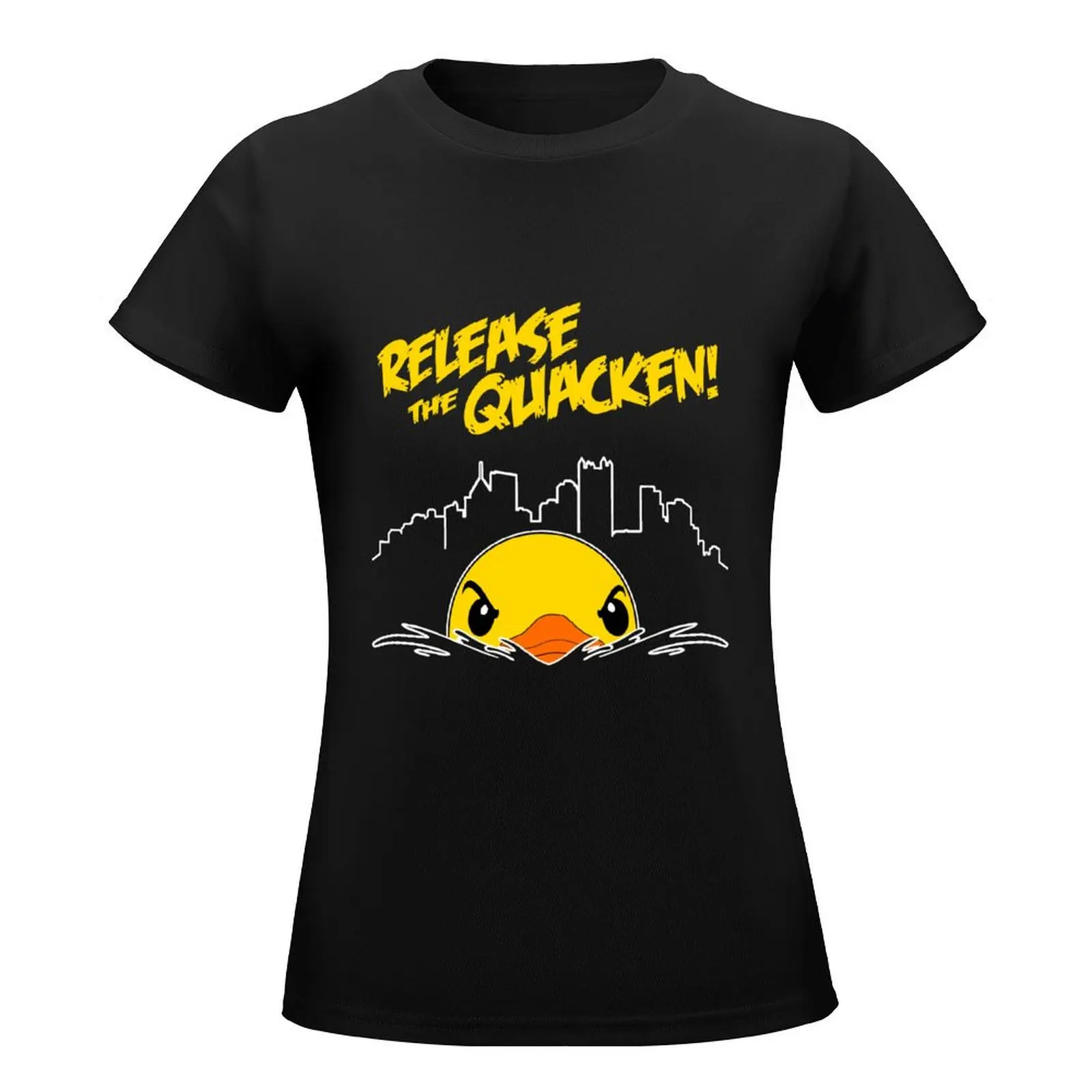 Release The Quacken T-Shirt summer clothes tops plain t shirts for Women