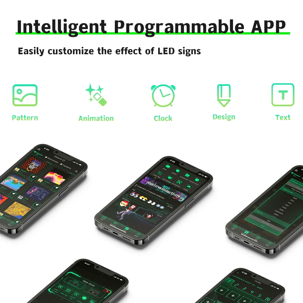 شاشة عرض LED للسيارة الذكية TUERBB K6 - لافتة تمرير مرنة، تطبيق بلوتوث، لوحة تسجيل قابلة للبرمجة لنافذة السيارة الخلفية