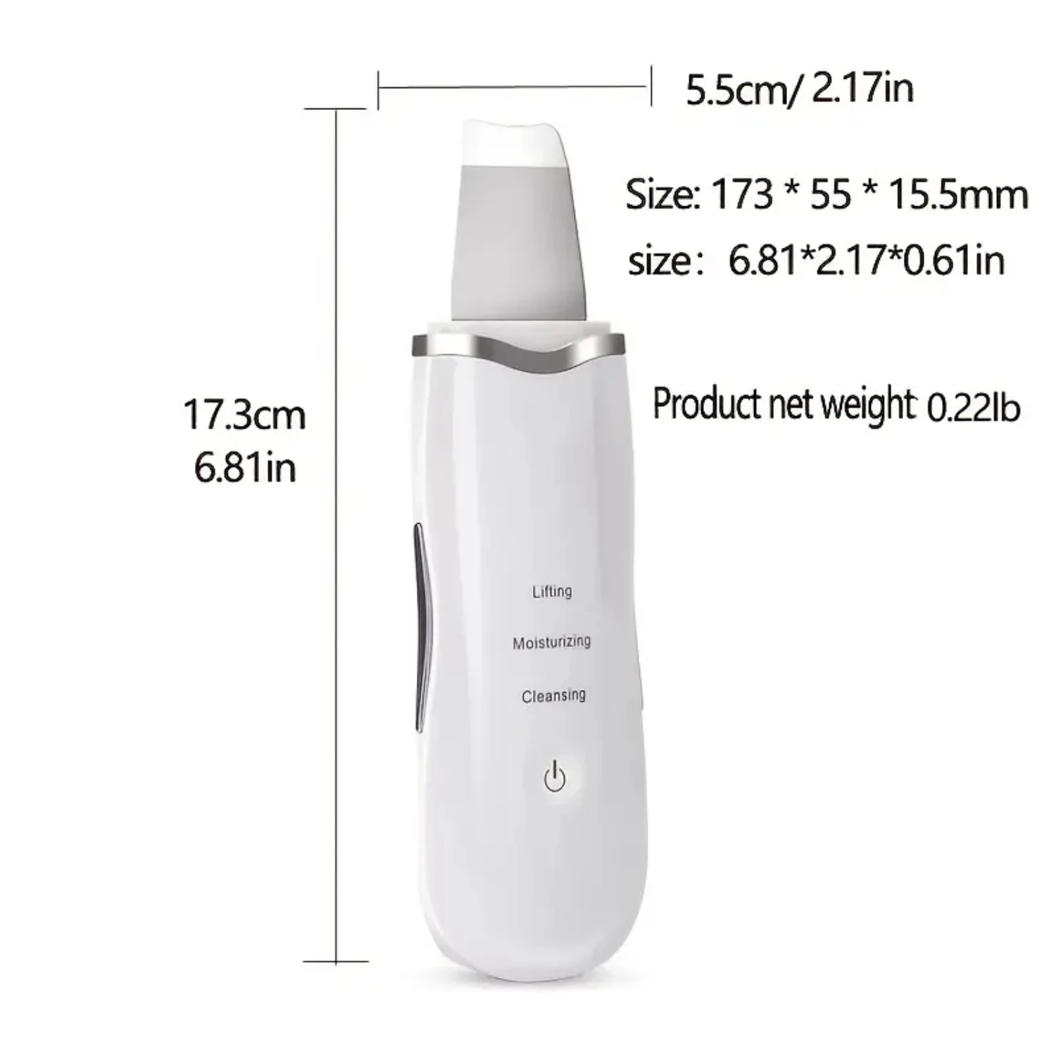 Ultra tragbarer Ultraschall-Gesichtswäscher mit Tiefenreinigung für die persönliche Schönheitspflege – wiederaufladbarer USB-Hautwäscher mit Dermabrasio