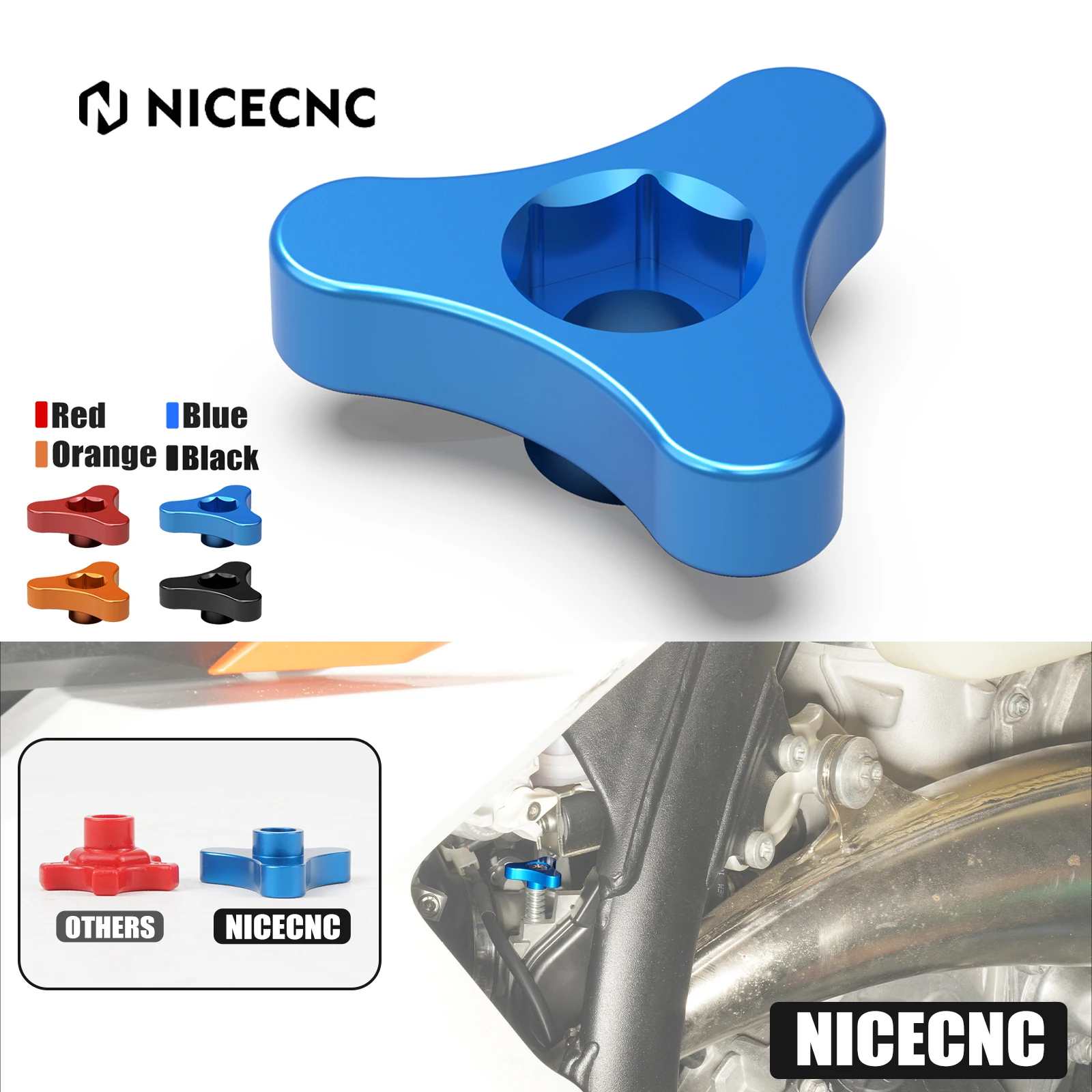 NiceCNC For Husqvarna 2024 TE 300 TE 250 TE150 Motorcycle TPS Idle Knob Adjuster Regulator TX300 TX125 2023-2024 For KTM EXC 300