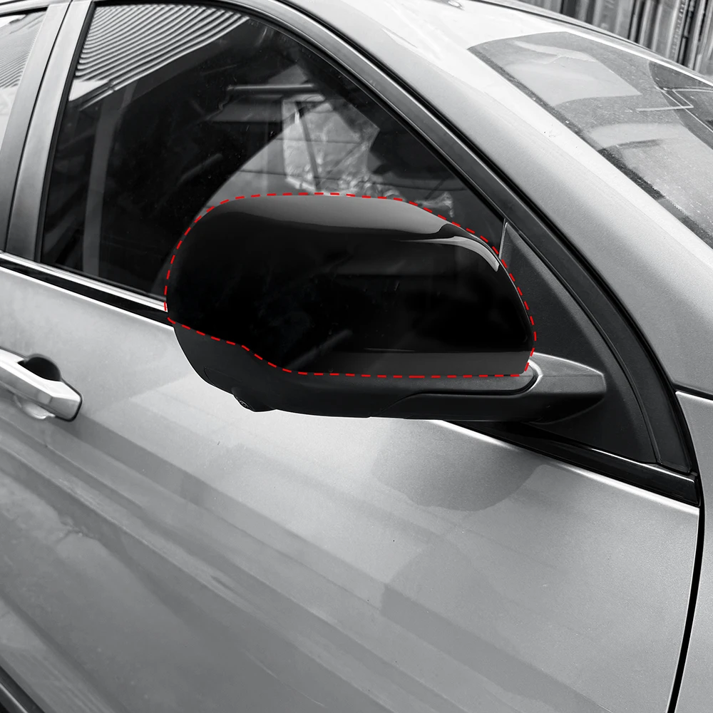 Exterior Accessories Carbon Fiber Black Rearview Mirror Decoration Cover Trim For Chevrolet Equinox 2025 2026 Car Supplies view 6