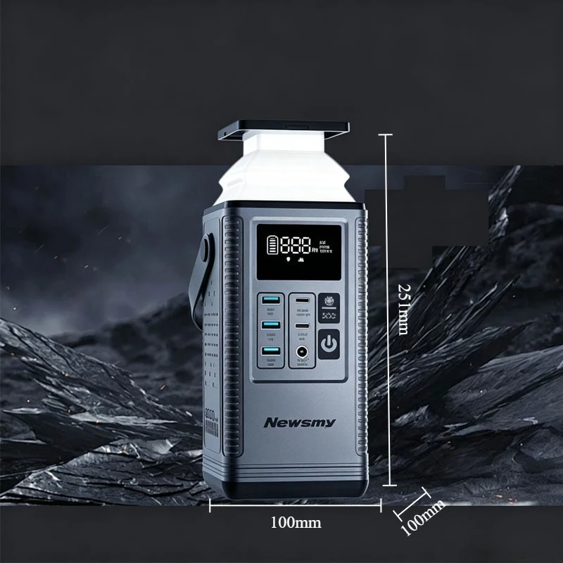 PD100W 80000mAh Portable Power Station 296Wh Battery Solar Generator AC Output Camping Emergency Power Supply view 3