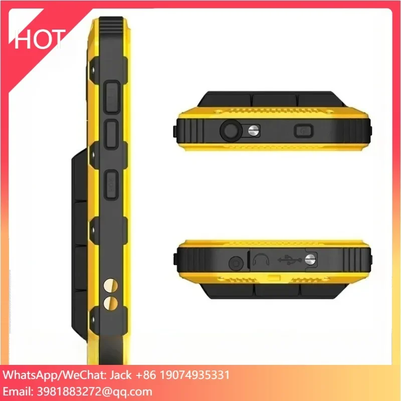 Real Time Guard Patrol Reader with Android Guard Tour System 4G Robuste Android MT6757 4G + 64G  Talkie Walkie Smartphone