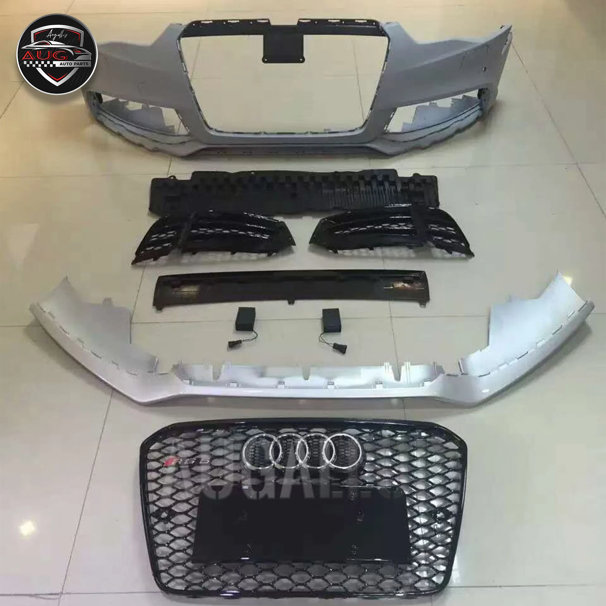 For Audi A5 B8 12~16 style RS5 surround body kit car modification center grille front shovel rear lip（C106）