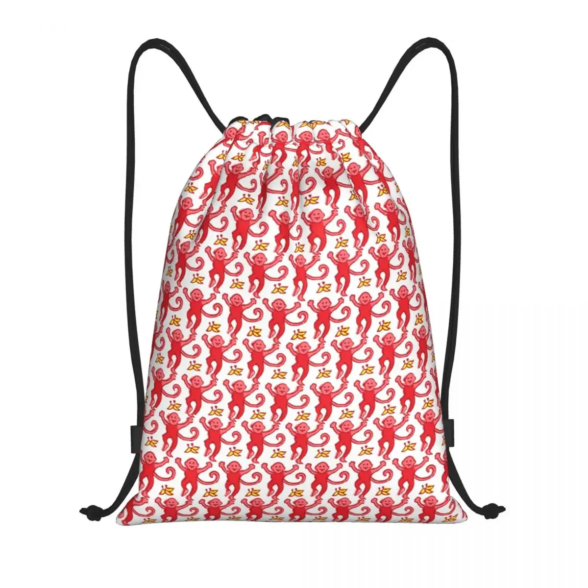 

Custom Preppy Roller Monkeys Rabbit Drawstring Bag Men Women Portable Gym Sports Sackpack Anime Pink Training Storage Backpacks